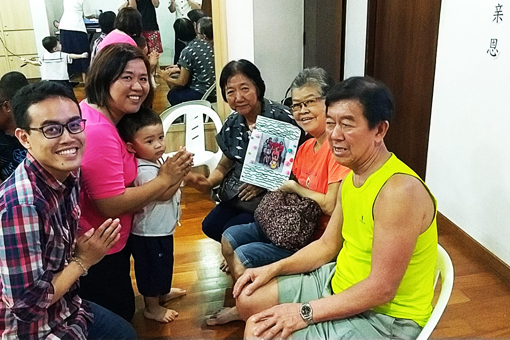 往年的幼教孝亲节,李俊億全家都会总动员参与,图为2018年度的孝亲节活动。(提供/ 温慧媚)